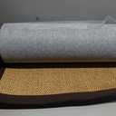 LUMI Sisal Runner Rug Non Slip for Hallway, 3'x8' Natural Rustic Carpet No Shedding, Farmhouse Braided Area Mat Indoor High Traffic for Living Room, Entryway, Kitchen, Laundry (Walnut Grid)