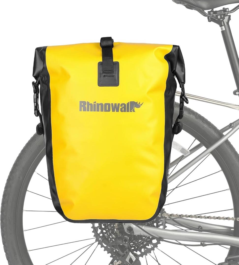 Rhinowalk Bike Bag Waterproof Bike Pannier Bag for Bicycle Cargo Rack Saddle Bag Shoulder Bag Laptop Pannier Rack Bicycle Bag Professional Cycling Accessories, 25L
