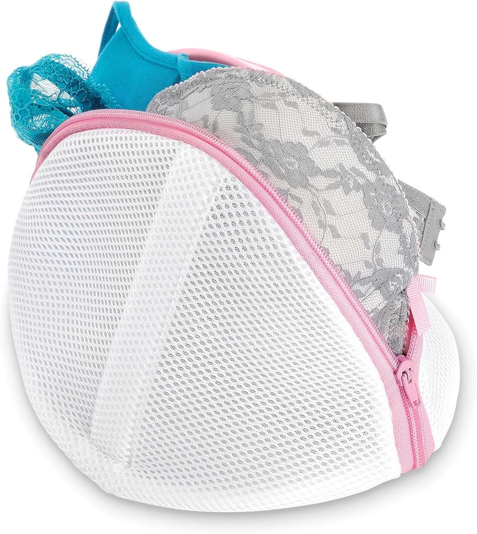 Whitmor Mesh Bra Wash Bag White