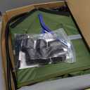 Heated Cat Shelter for Outside, Large Outdoor Cat House with Roof Window and Cozy Cushion, Weatherproof Foldable and Easy Assembly Design, Ideal for Stray and Feral Cats (Green)