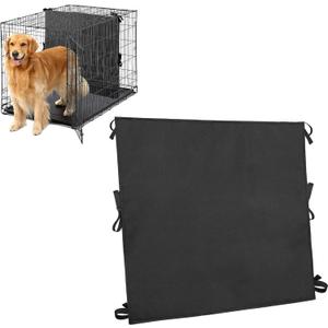 Soft Dog Crate Divider Panel for 42" Crate, Durable Thick Dog Kennel Divider with Ties, Black, 27" H x 28.5W, New