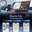 Mini Wireless Adapter for Carplay & Android Auto, 2026 Upgraded, Converts Wired to Wireless CarPlay Dongle, Plug & Play, Fast Stable Connection, Compact Design for iPhone & Android with USB/USB-C