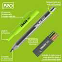 Tracer Pro Series Tough Metal Construction Pencil with 6 x Replacement Lead Pack and Site Holsters. All-in-one Aluminium Construction Marking Kit