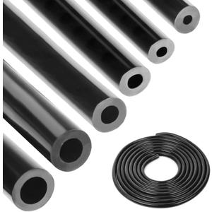 Silicone Vacuum Tubing Hose 10 FT 6PCS, 1/8" 5/32" 3/16" 1/4" 5/16" 3/8" ID High Performance 130PSI, Engine Automotive Vacuum Silicone Hose Line Kits
