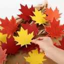 100 Pcs Fall Tree Classroom Bulletin Board Decorations Pumpkin Maple Leaf Bulletin Board Paper Cutouts Be-Leaf in Yourself with Glue Points for Classroom School Home Wall Decor