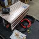 XWJNE Power Inverter 3000 Watt Pure Sine Wave 24V DC to 110V/120V AC 6000 Watt Peak with Remote Control and LED Display 2x2.4A USB Charging Ports & 3 AC Outlets Dual Cooling Fans Inverter