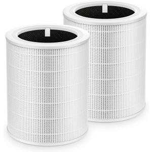 Core 600S Replacement Filter for LEVOIT Core 600S-P Smart Air Purifier, Core600S-RF, 3-in-1 Ture HEPA Activated Carbon Filter for Home Large Room, 2 Pack