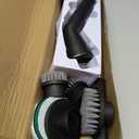 Leebein Electric Spin Scrubber, Cordless Cleaning Brush for Bathroom Shower Tub, IPX7 Waterproof Power Scrubber with 7 Brush Heads, Extendable Long Handle and 2 Speeds Scrubber for Bathtub Floor