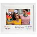 Malden International Designs 4x6 I love us LGBTQ+ White Picture Frame