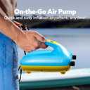 Sloosh Electric Paddle Board Pump, 20 PSI High-Pressure Dual-Stage Inflation SUP Air Pump with Auto-Off Function, 12V DC Car Connector for Inflatable Paddle Boards, Kayaks, Boats, and Air Mattresses