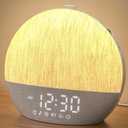 LIORQUE Sunrise Alarm Clock, Digital Alarm Clocks Bedside, 30 Sleep Sounds, Sleep Timer, Adjustable Volume & Brightness, Screen Free Design, Bluetooth, Wake up Light with White Noise for Heavy Sleepers