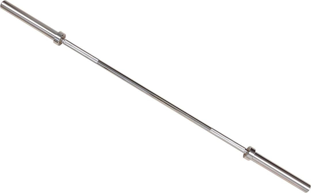 Signature Fitness Olympic Barbell, 6FT, Chrome