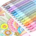 0.38mm Fine Point Pen,16 Pack Colored Fineliner Bible Pens No Bleed Through,Extra Fine Tip Marker Pens for Bullet Journaling,Planner,Coloring,Bible Study Back to School Office Supplies