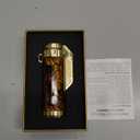 Torch Lighter,Triple Jet Flame Refillable Windproof Adjustable Butane Gas Lighter with Punch for Candle,Camping,Grill (Fuel Not Included)