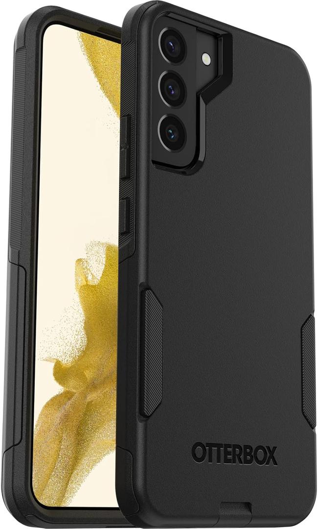 OtterBox Galaxy S22+ Commuter Series Case - BLACK, slim & tough, pocket-friendly, with port protection