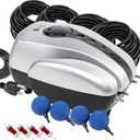 AquaMiracle Koi Pond Aerator for Pond up to 1000 & 2000 Gallons, All-in-One Pond Air Pump Aeration Kit with Air Stones Airline Tubing Check Valves