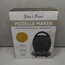 Baker's Friend Multi Pizzelle Maker Electric, Stroopwafel Iron, 4 x 4.5'' Pizzelle Waffle Cookies Maker with Temperature Control, Ideal for Holidays, Parties & More, Great Choice for Gift, Graphite