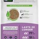 WORLD'S BEST CAT LITTER Multiple Cat Lavender Scented 32-Pounds - Natural Ingredients, Quick Clumping, Flushable, 99% Dust Free & Made in USA - Calming Fragrance & Long-Lasting Odor Control