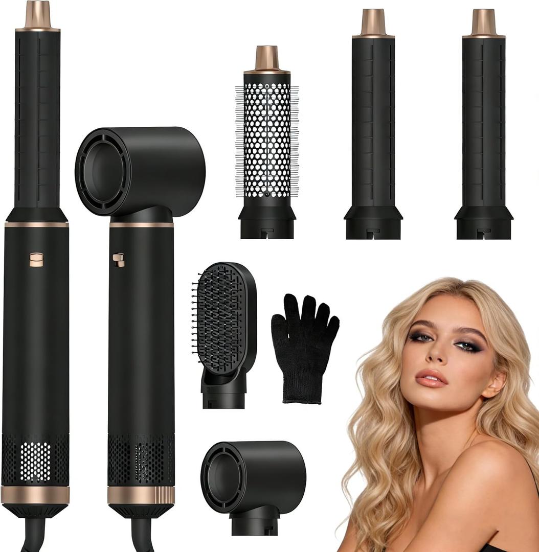 5 in 1 Blow Dryer Brush Hot Air Styler Hair Dryer Brush Gift for Women Fast Drying Curling Volumizing Straightening