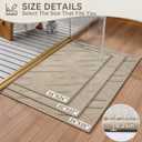 Non-Slip Bath Mat with Rubber Backing, Washable Thin Bath Mats for Bathroom Floor, Absorbent Bathroom Rugs, Quick Dry, Fits Under Door Brown 24x36