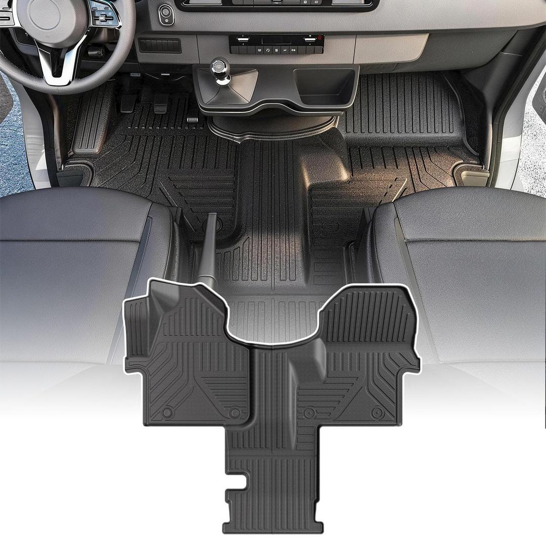 powoq Floor Mats Compatible with 2019-2026 Mercedes Benz Sprinter
Floor Liner Cargo Liner TPE All Weather Cargo Mat Replacement for 2019-2026 Mercedes-Benz Sprinter Accessories