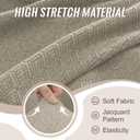 HDCAXKJ Sectional Couch Cover L Shape Stretch Sofa Covers Washable Jacquard Corner Couch Slipcover Non Slip Sectional Slip Cover U Shaped Furniture Protector for Pets Dogs (Light Khaki, Large)