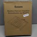 Kitsure Silverware Organizer - Expandable Bamboo Kitchen Drawer Organizer for Cooking Utensils and Cutlery, Sturdy & Thickened Kitchen Organizers and Storage Solution, X-Large, Natural