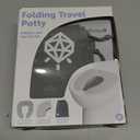 Jool Baby Folding Travel Potty Training Seat for Toddlers, Fits Round & Oval Toilets, Non-Slip Suction Cups, Includes Free Travel Bag (Gray)