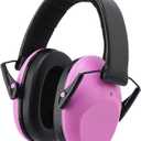 Kids Noise Cancelling Earmuffs, 25-30dB Noise Reduction Hearing Protection for Children, Adjustable Headband for Autism Sensory Needs, for Concerts Fireworks Travel Study(Pink)