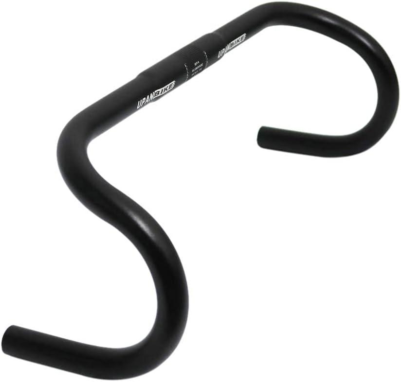 UPANBIKE Bike Handlebar Drop Bar Bent Handlebar Aluminum Alloy 25.4mm 31.8mm For Fixed Gear Bike Road Bicycle BMX Bike