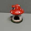 Cacukap Mushroom House Incense Burner, Cute Glow in The Dark Mushroom Incense Holder, Resin Material, Adorable Home Decor Gift