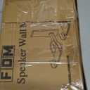 FDM Universal Speaker Wall Mount One Pair of Side Clamping Bookshelf Speaker Mount Bracket with Swivel and Tilt for Sound Speakers 