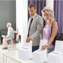 24 Pack Raffle Boxes Ballot Box with Slot, Cardboard Raffle Ticket Box with Slot, 6 x 6 x 6 Inch