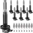 Ignition Coil Packs and Spark Plugs fit for V8 5.0 5.0L 2016 2017 Ford F-150 F150 Truck, Ford Mustang, UF824, Set of 8