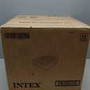 Intex 64417ED 22in Queen Dura-Beam Comfort Plush High-Rise Inflatable Air Mattress with Built in Pump for Travel and Camping, 600lb Weight Capacity