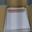 100 Pack 6x6 Rigid Mailers - 450 GSM Thick and Sturdy - Self Sealing Stay Flat Cardboard Envelopes for Mailing CDs, DVDs (White) - Cardboard Mailers