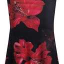Women's Floral Print Maxi Skirt Ruffle Hem Ruched Fishtail Bodycon Long Skirts Vacation Going Out Outfits XL
