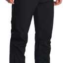 Pioneer Camp Men's Fleece Lined Hiking Pants Softshell Waterproof Winter Insulated Windproof Thermal for Snowboarding Skiing (Medium, Black)