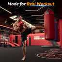 SUPERJARE 1" Extra-Thick Rubber Top Exercise Mat, Gym Flooring for Home Gym