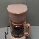 MELLERHOME 12-Cup Pink Coffee Maker - Borosilicate Carafe, Auto-Off, Pink Accessories, Reusable Filter, Anti-Drip, Kitchen Appliances, Keep-Warm Function, Kitchen Dcor