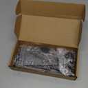 Mortise Lock Set Interior Door with Skeleton Key, Antique Vintage Door Knobs Replacement Hardware Fits 1-3/8" - 1-3/4" Thick Doors, Black, 1 Pack