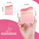 Sunscreen Applicator-Sunblock Brush for Face and Body, Sun Lotion/Cream Self Tanner,Bronzer Self Tan Applicator, Kabuki Brush For Application with Retractable Lid Travel Size (Pink-Red)