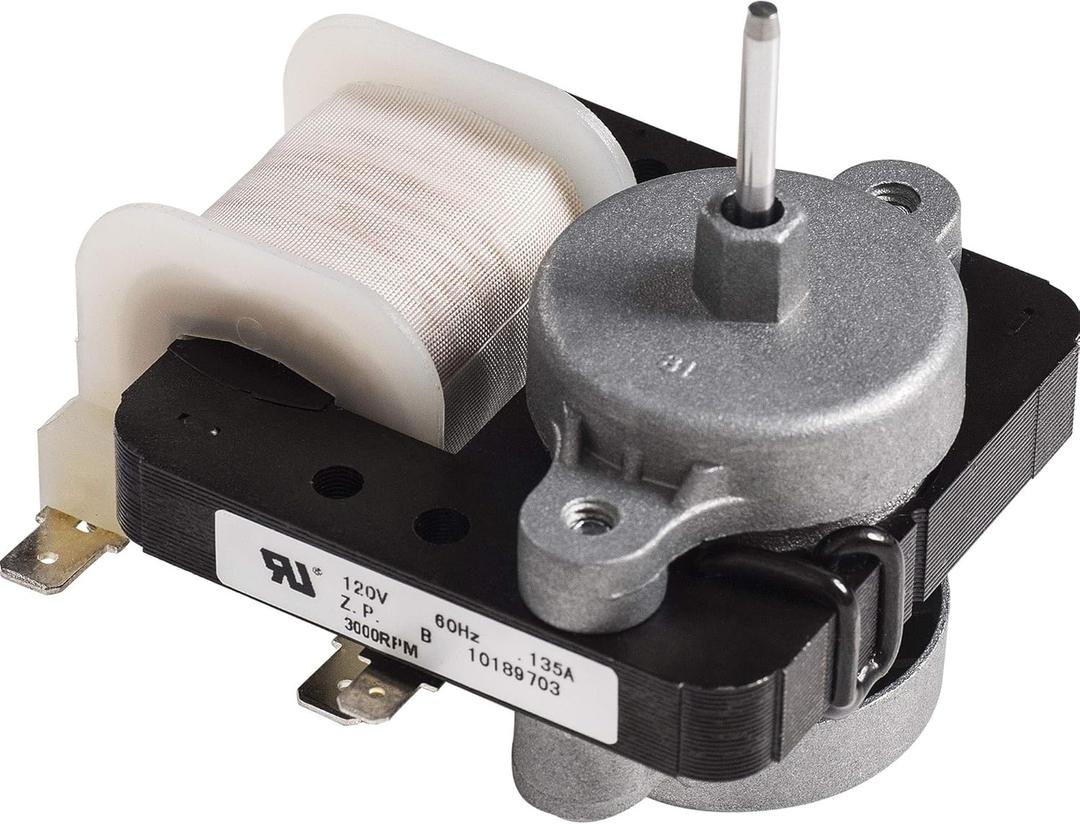 BlueStars W10189703 Refrigerator Evaporator Fan Motor Ultra Durable - Compatible with Whirlpool Maytag Kenmore Refrigerators - Replaces WPW10189703 W10208121 2219647
