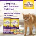 Wellness Complete Health Minced Adult Wet Cat Food, Natural, Protein-Rich, Grain Free, 3 Ounce , 24 Pack, (Chicken Entre) (EXP 07/26/25)