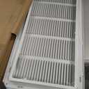 HVAC Premium 26 x 12 Duct Opening Steel Return Air Filter Grille, for 1-inch Filter, Removable Door, Flat Stamped HVAC Vent Cover Grille, Outer Dimensions 28.5 x 14.5