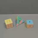 Magic Cube Set, Educational Speed Cubes 3 Pack of 2x2x2 3x3x3 Pyramid Smooth Puzzle Cube