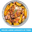 MontoPack 7 Round 40 Pack Aluminum Foil Pans with Clear Lids | Disposable Containers with Straight Walls for Storing, Baking, Meal Prep & Reheating | Freezer & Oven Safe, Recyclable