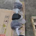 Fitvids Rubber Encased Hex Dumbbell Hand Weights with Anti-Slip Cast Iron Grip for Exercise & Fitness, 30LBS Pair