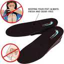 Height Increase Shoe Insoles with Air Cushion (3 Layers (2.5" UP) (Women's 5.5-9.5))