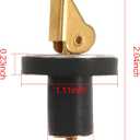 Boat Plug 1/2Inch Brass Boat Drain Plug Snap Handle Plug Deck Plug for Boat Marine (1/2inch-2)